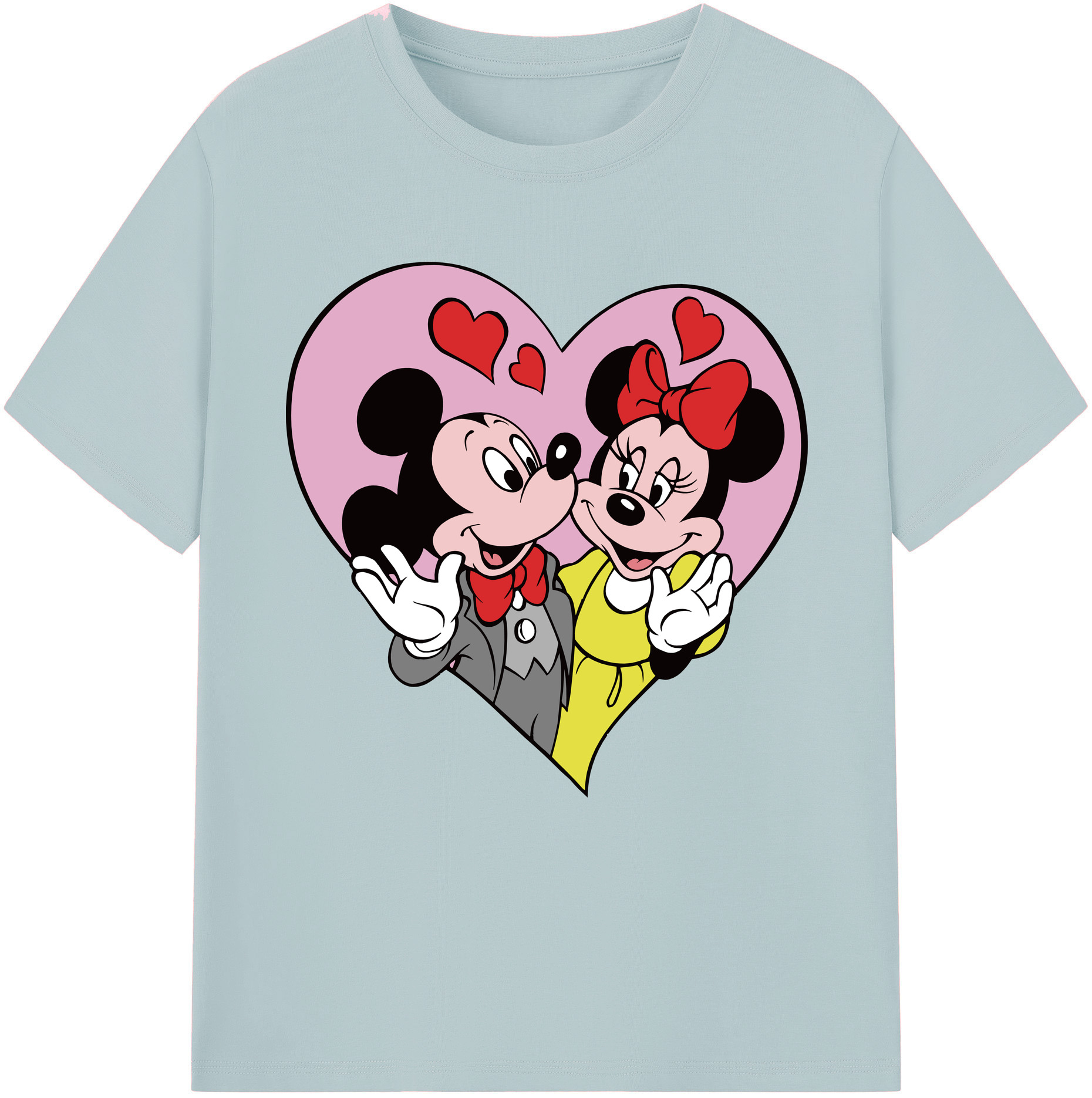 （画像用） ミッキーマウス Mickey Mouse 綿100％半袖Tシャツ（フロントプリント）